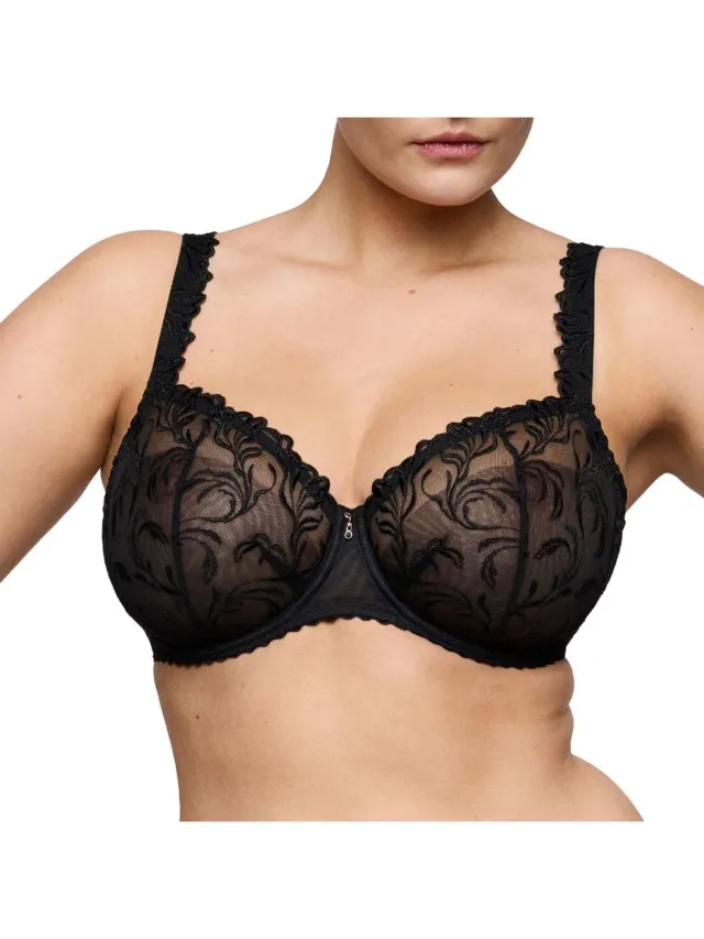 PrimaDonna Solisse Balconette Beugel Bh 0163642 Zwart - maat EU 75F / FR