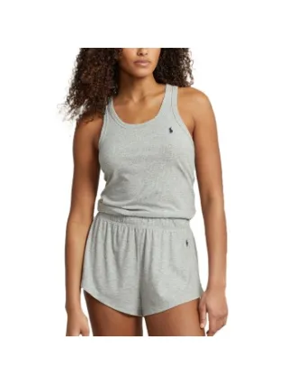 Polo Ralph Lauren Tank And Short Set Zwart,Grijs,Wit