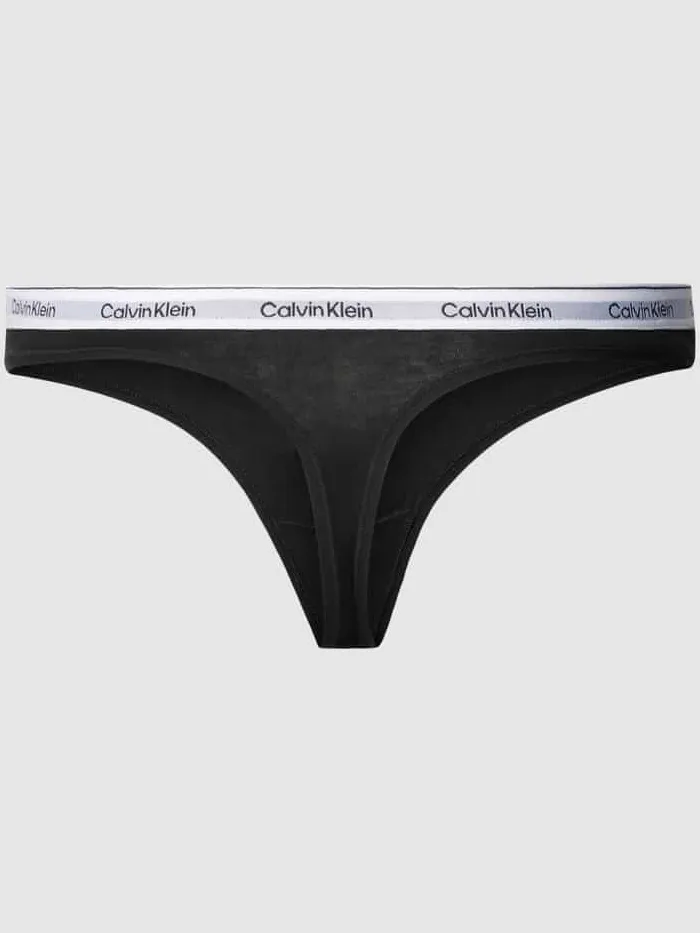 Calvin Klein String met elastische band in een set van 3 stuks zwart, foto 2