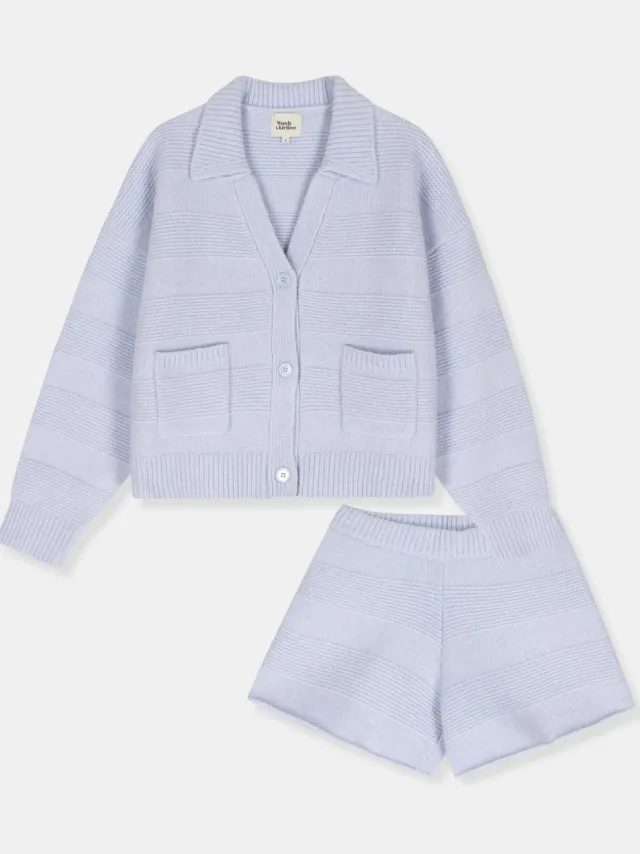 Woody x Kirilov Dames Pyjama - kort - blauw