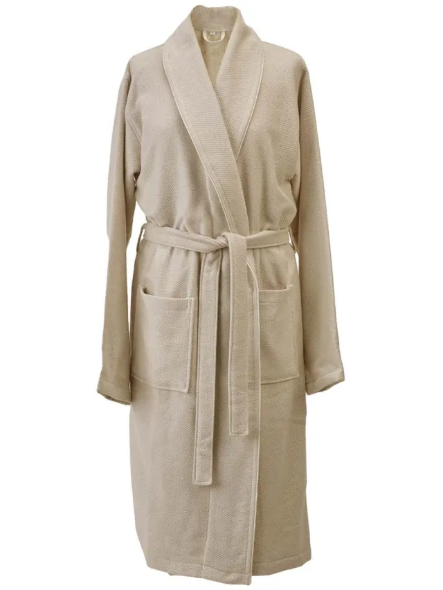 Aquanova Brooklyn Badjas Almond | XL | Bruin | Katoen