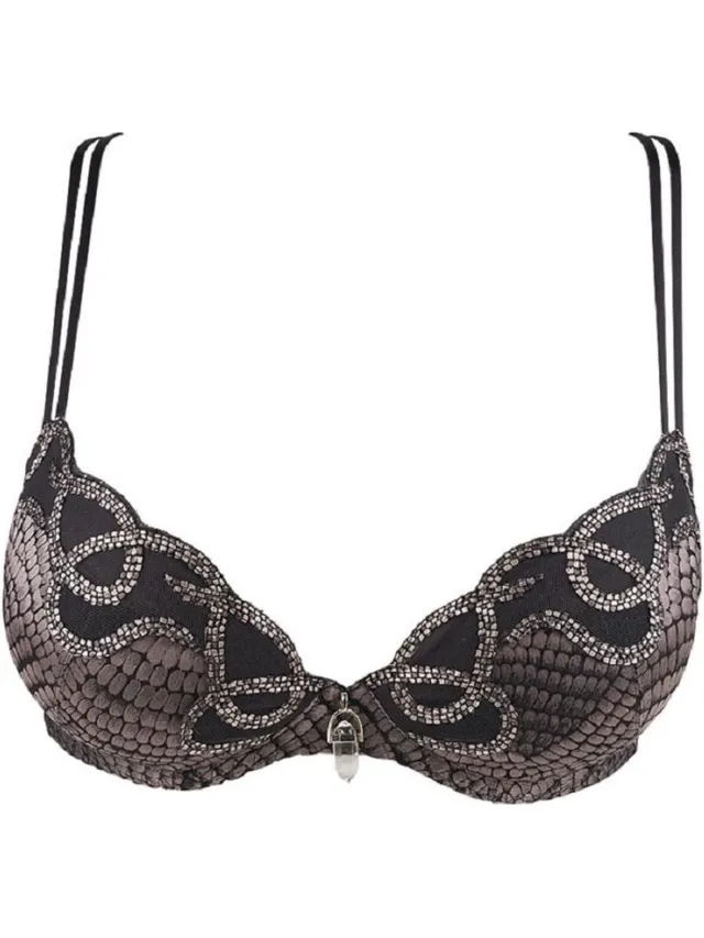 Louisa Bracq Divine Push-up BH - Grijs/Zilver/Zwart