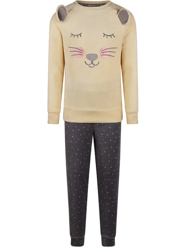 Charlie Choe Pyjama leeuw - Off white-92