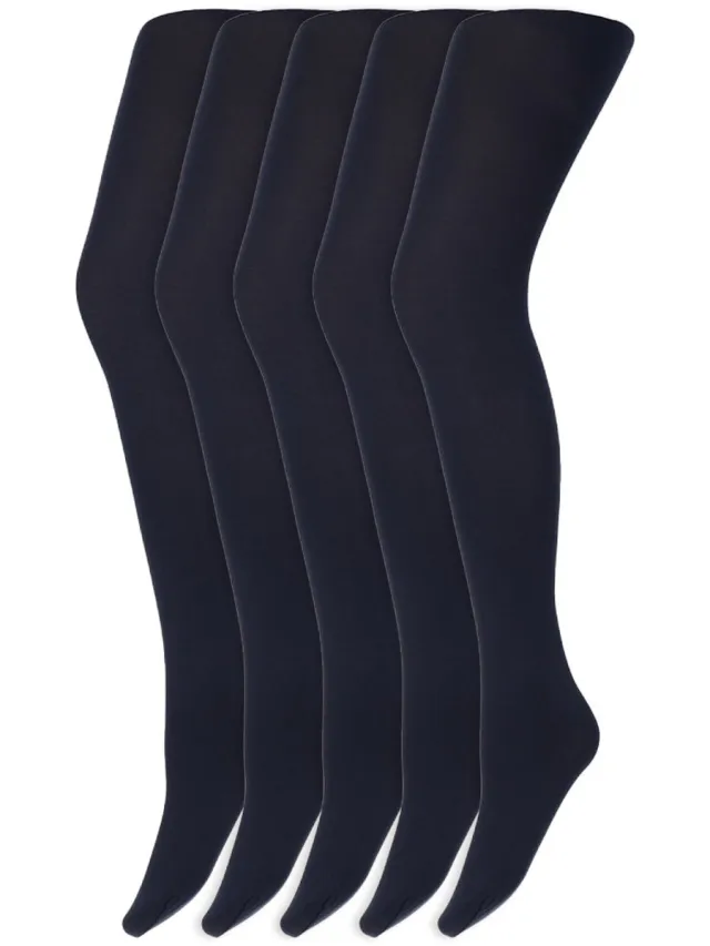 Marianne Gekleurde Panty’S | Micro | 60 Denier | Merk: Marianne | Maat: S T/M Xxl | Kleur: Marine Blauw | 5 Paar
