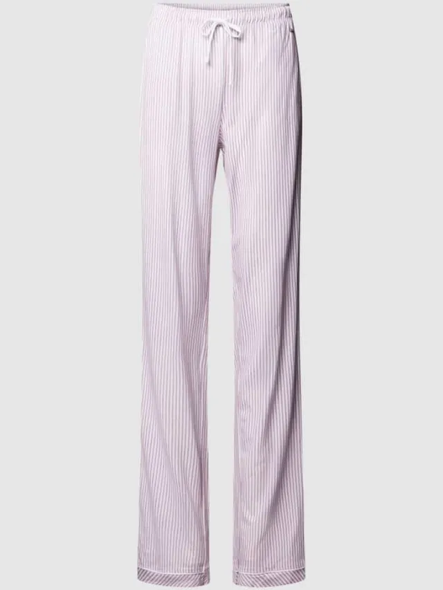 s.Oliver Regular fit pyjamabroek van mix van katoen en viscose Bordeaux