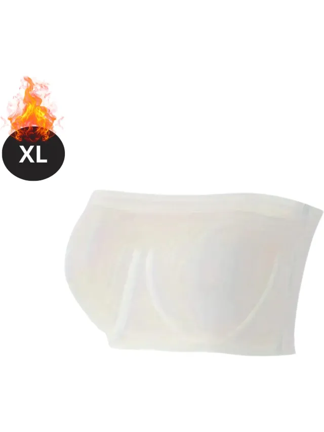 Livano BH Zonder Beugel - Zonder Bandjes - Push-up Bh's - Comfort Beha - Comfortabel - Sterk - Yoga - Dames - Wit