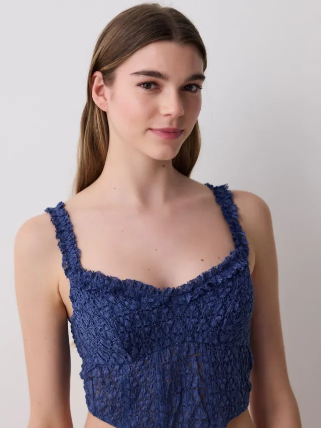 Penti Kant Ondersteuning Corset Beha marineblauw, foto 2