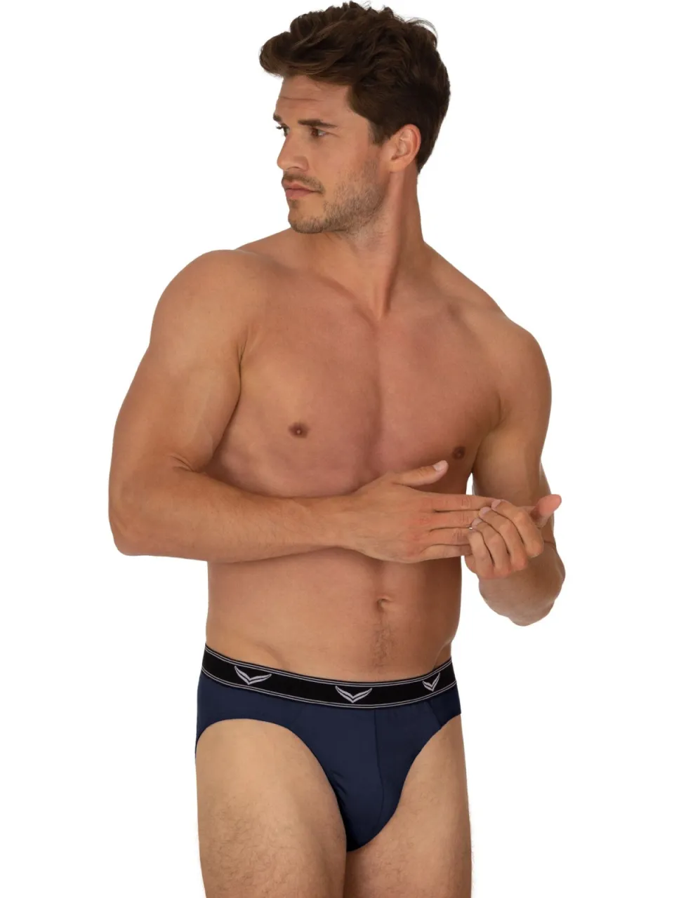 TRIGEMA Slim Fit slip donkerblauw
