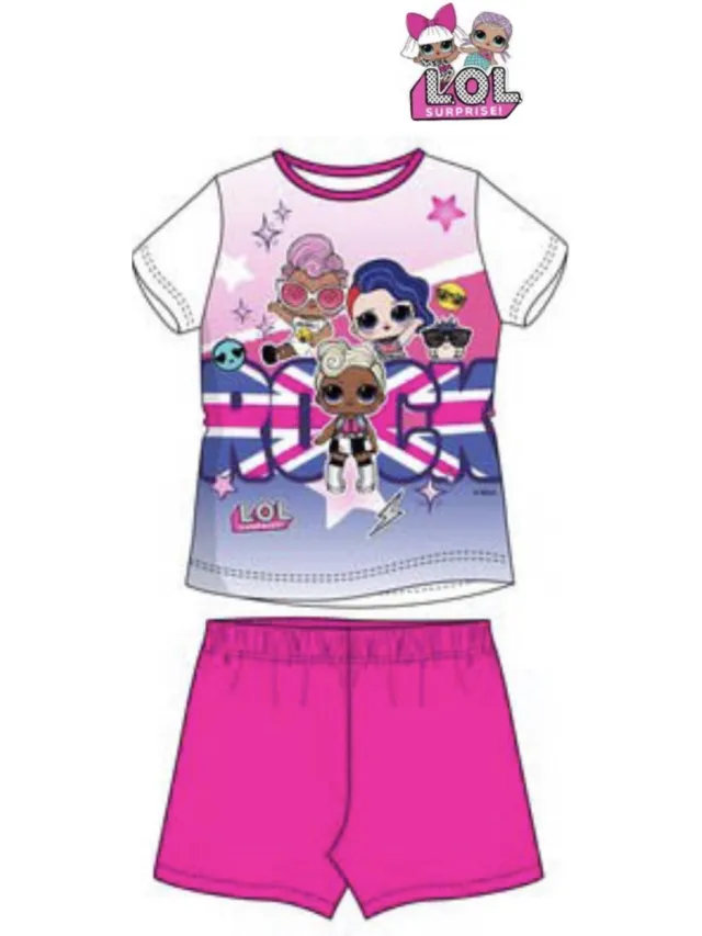 L.O.L. Surprise! LOL Surprise pyjama - wit - fushia - maat 110 / 5 jaar