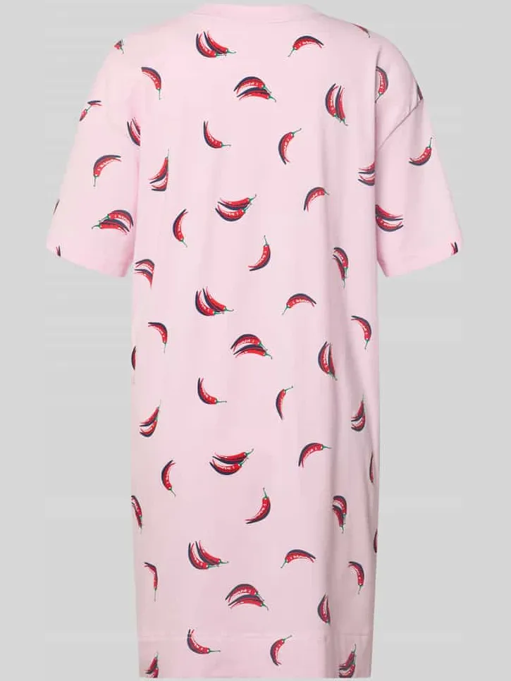 Mey Nachthemd met relaxed fit van katoenmix roze, foto 3