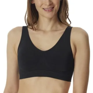 Schiesser Bustier Removable Pads bra zwart Beige,Zwart,Wit