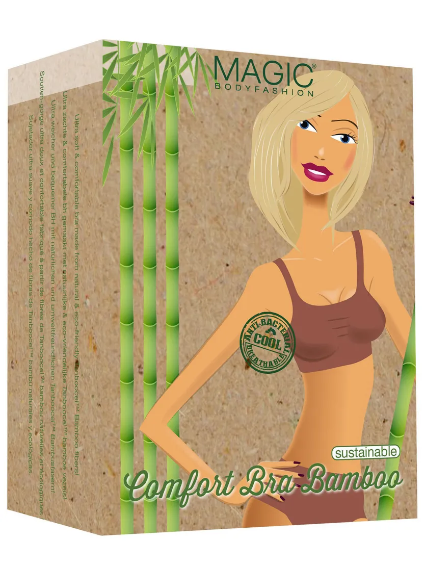 MAGIC Bodyfashion Comfort Bra Bamboo bh top zwart, foto 3
