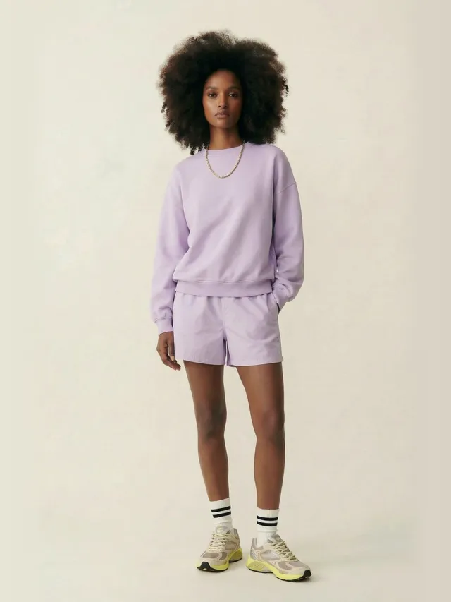 Colorful Standard Organic Oversized Crew soft lavender