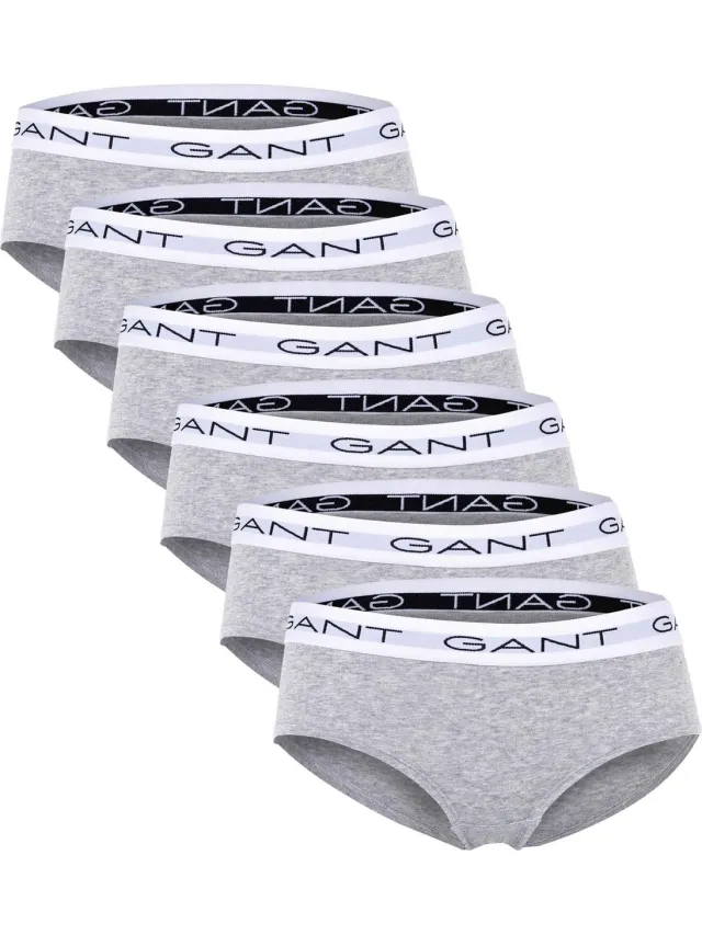 Gant Slip 134/140 Set van 6 Grijs