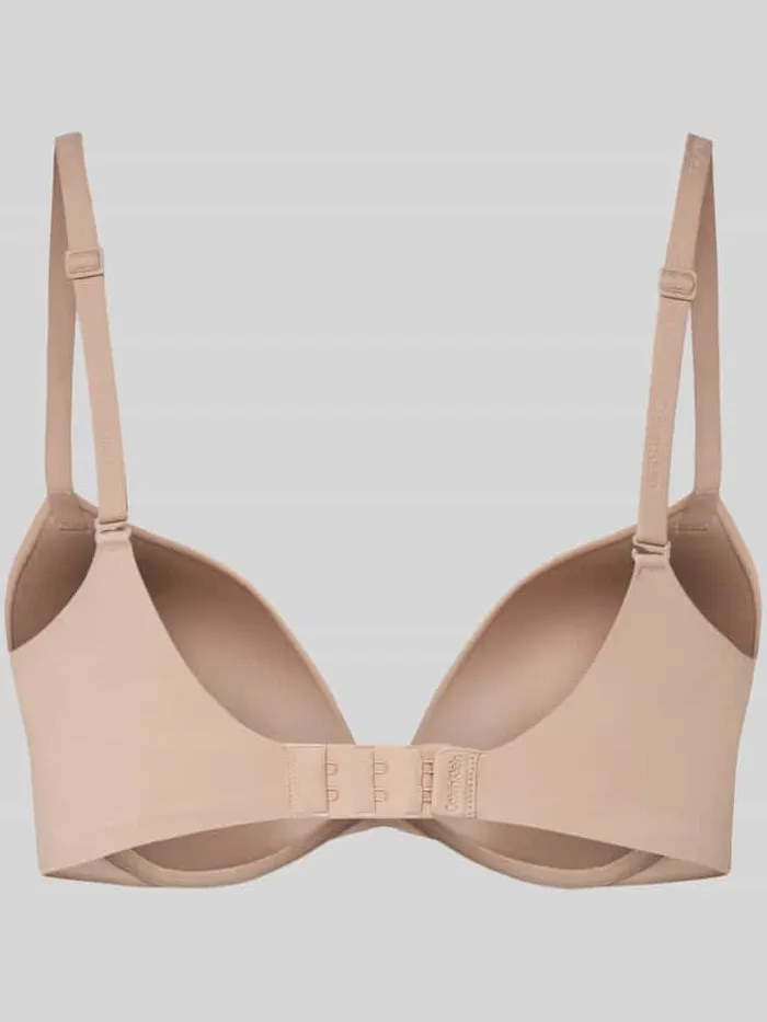 Calvin Klein Push-up-bh met verstelbare bandjes, model 'PERFECTLY FIT' beige, foto 2