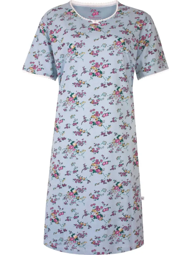 Tenderness Dames Nachthemd - Slaapkleedje - Mint Blauw