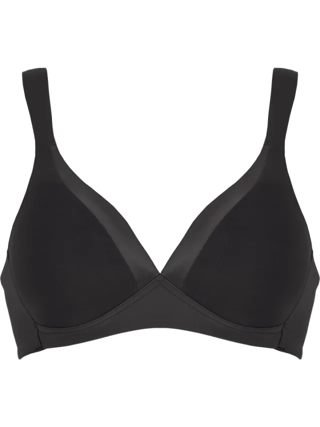 Naturana Soft bh met glansband - 5119 - Zwart