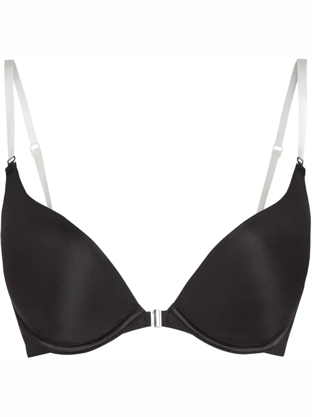 Hunkemöller Dames Lingerie Voorgevormde push-up beugel bh Transparant - Zwart