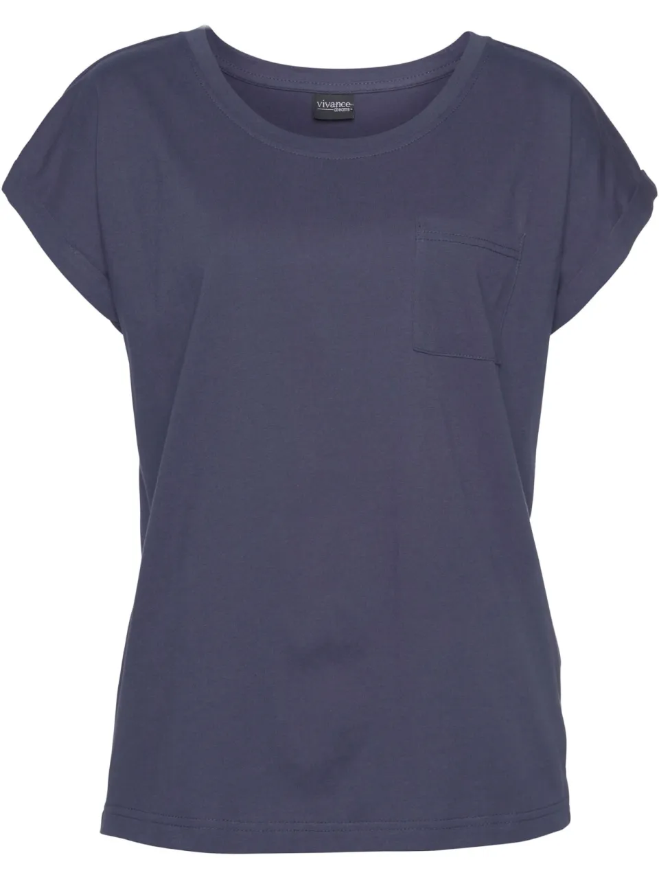 Capri-pyjama donkerblauw/lichtroze gedessineerd, foto 2