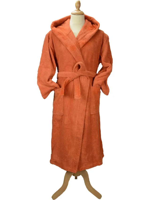 ARTG Robezz - Badjas met Capuchon - 100% Katoen - Badstof - Kaneel Bruin - Cinnamon - (3XL) Kaneelbruin - Bruin - Cinnamon