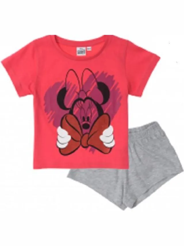 Disney Minnie mouse Shortama 116cm jaar 6 grijs