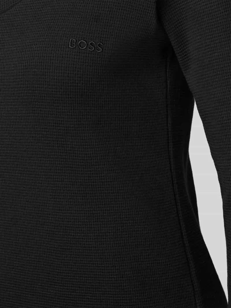 Boss Slim fit pyjamabovendeel van katoenmix zwart, foto 3