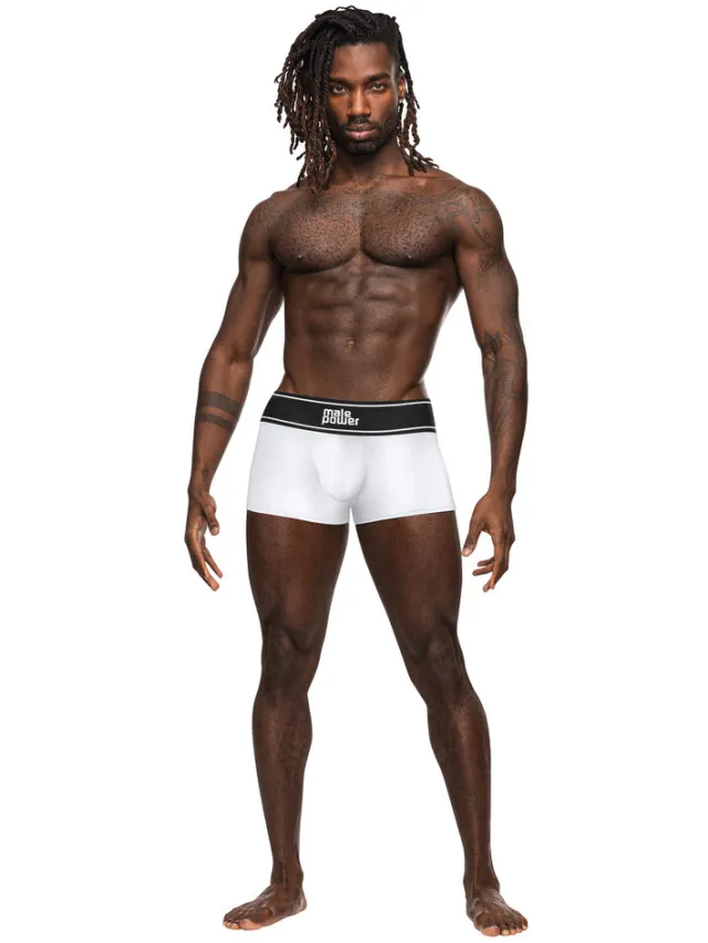 Male Power Pouch Short - L - Wit