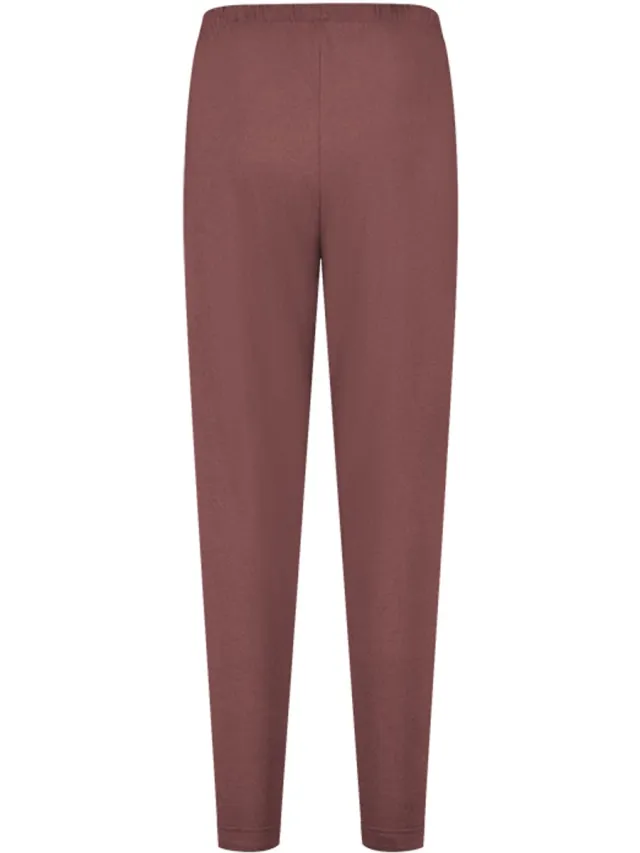 Yumeko pyjamabroek dames jersey evening roze m Evening Rose