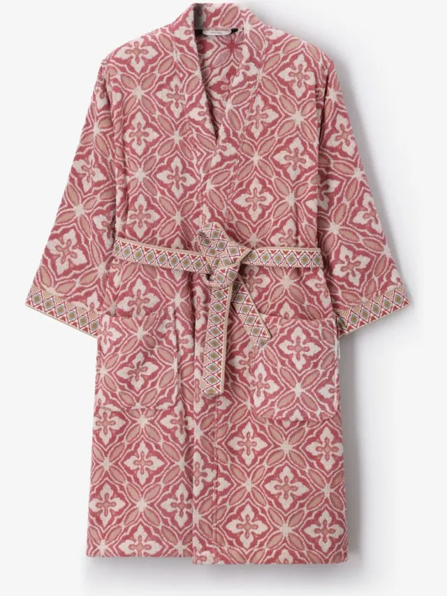Sissy-Boy Roze Serene badjas met tile print