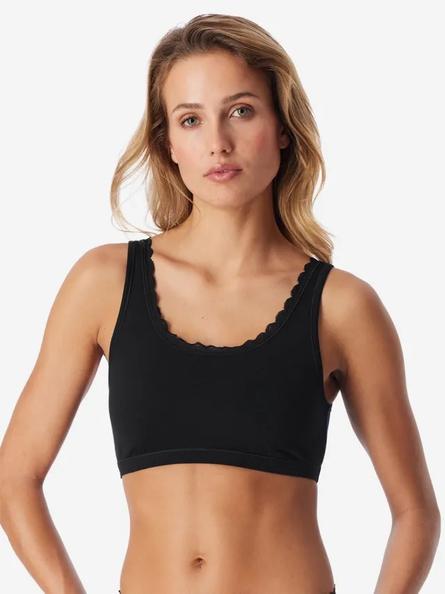 Uncover by Schiesser Bustier Cotton Lace mehrfarbig