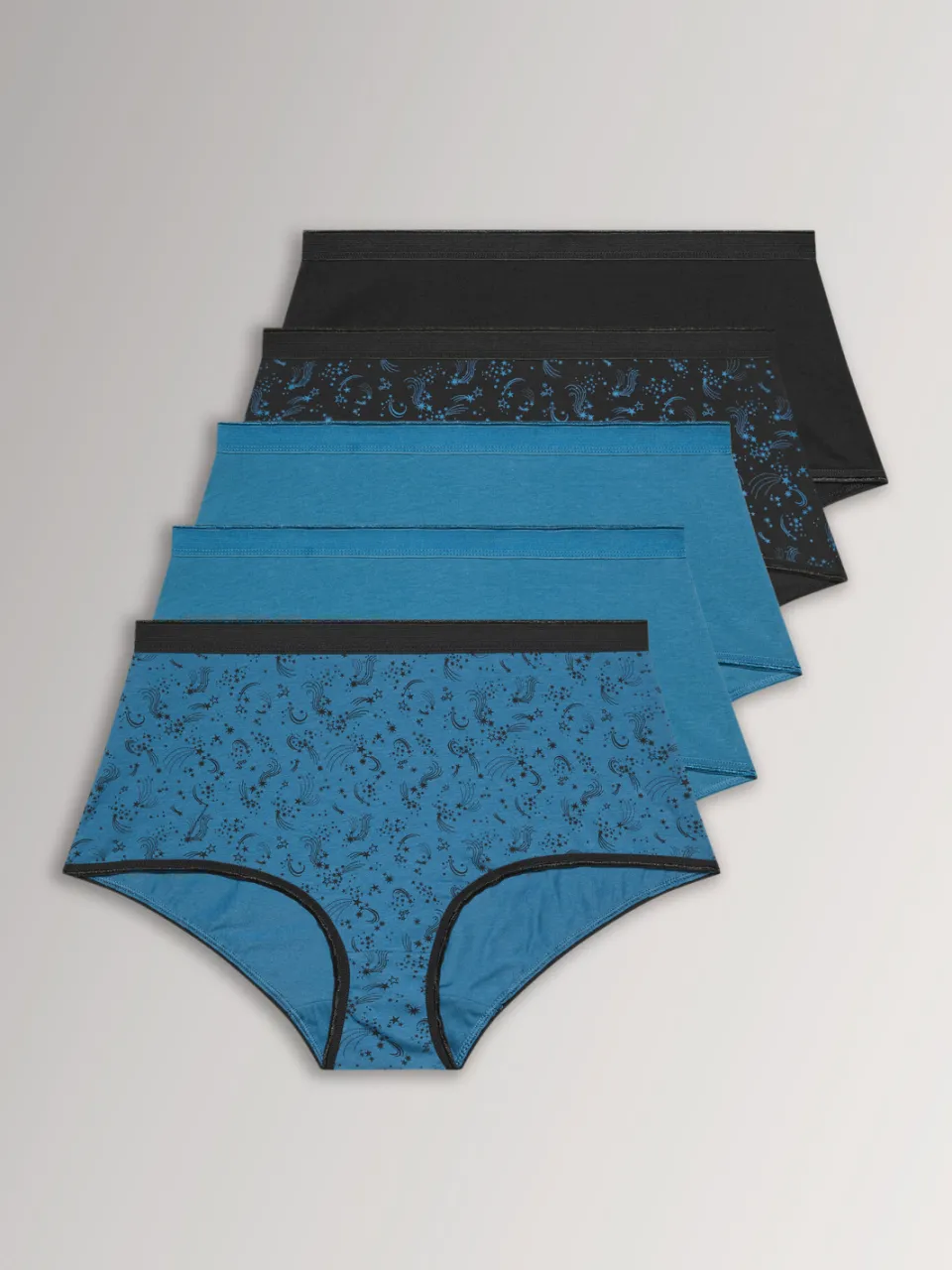 Yours 5 Pack Teal Blue Shooting Star Volledige Slips-48, foto 2
