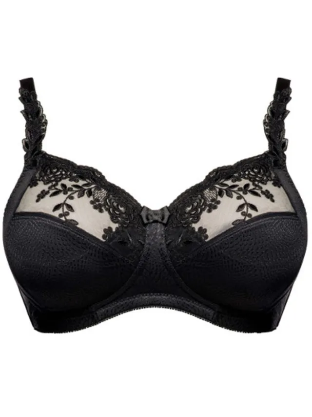 Ulla Ella BH Zonder Beugel Zwart Black