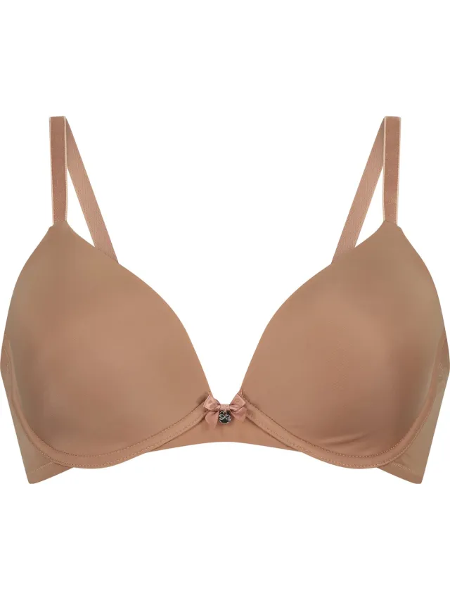 Hunkemöller Dames Lingerie Voorgevormde beugel bh Plunge - Bruin