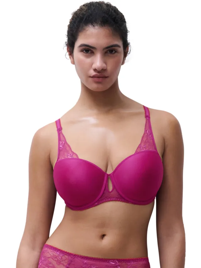 Chantelle Pulp Kiss voorgevormde plunge bh fuchsia, foto 3
