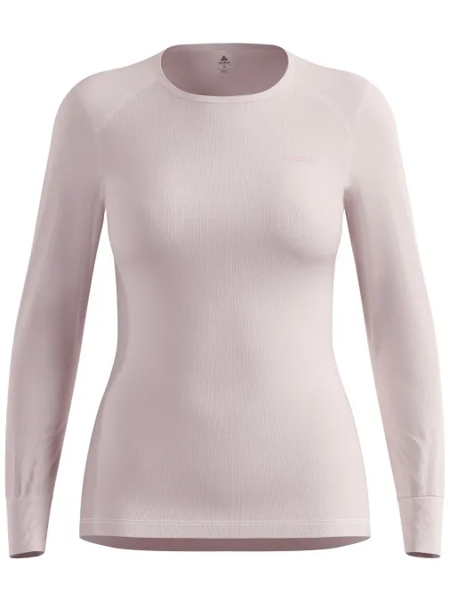 Odlo BL Top Crew Neck lange mouw shirt lila Purper