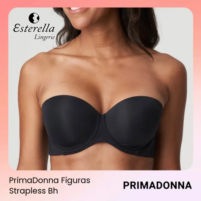 PrimaDonna Figuras Voorgevormde Strapless Bh 0263258 Charbon - maat EU 75E / FR Zwart