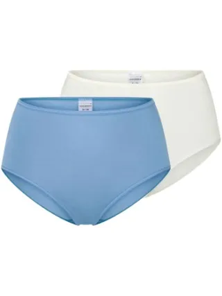 Schiesser Modal Essentials midi slip blauw Wit,Geel,Blauw,Versch.kleure/Patroon