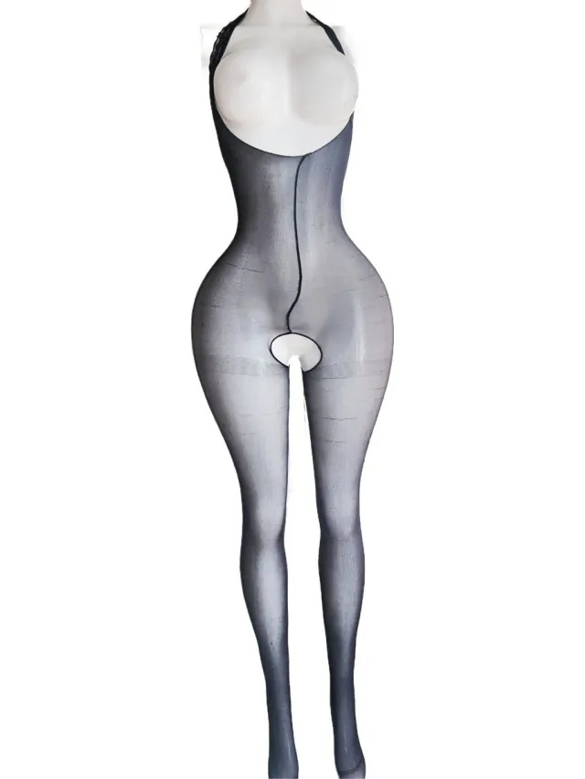 BamBella ® - Panty pak -Onesize - body suit - Dames - Onesize - Erotische jumpsuit van kant lingerie zwart