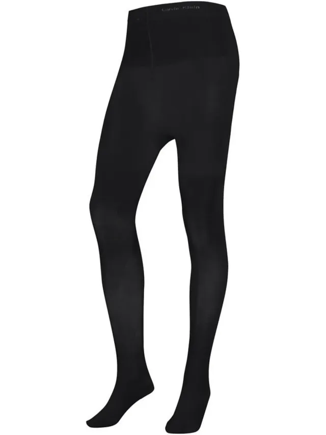 Calvin Klein Panty Highwaist 80 Denier Zwart
