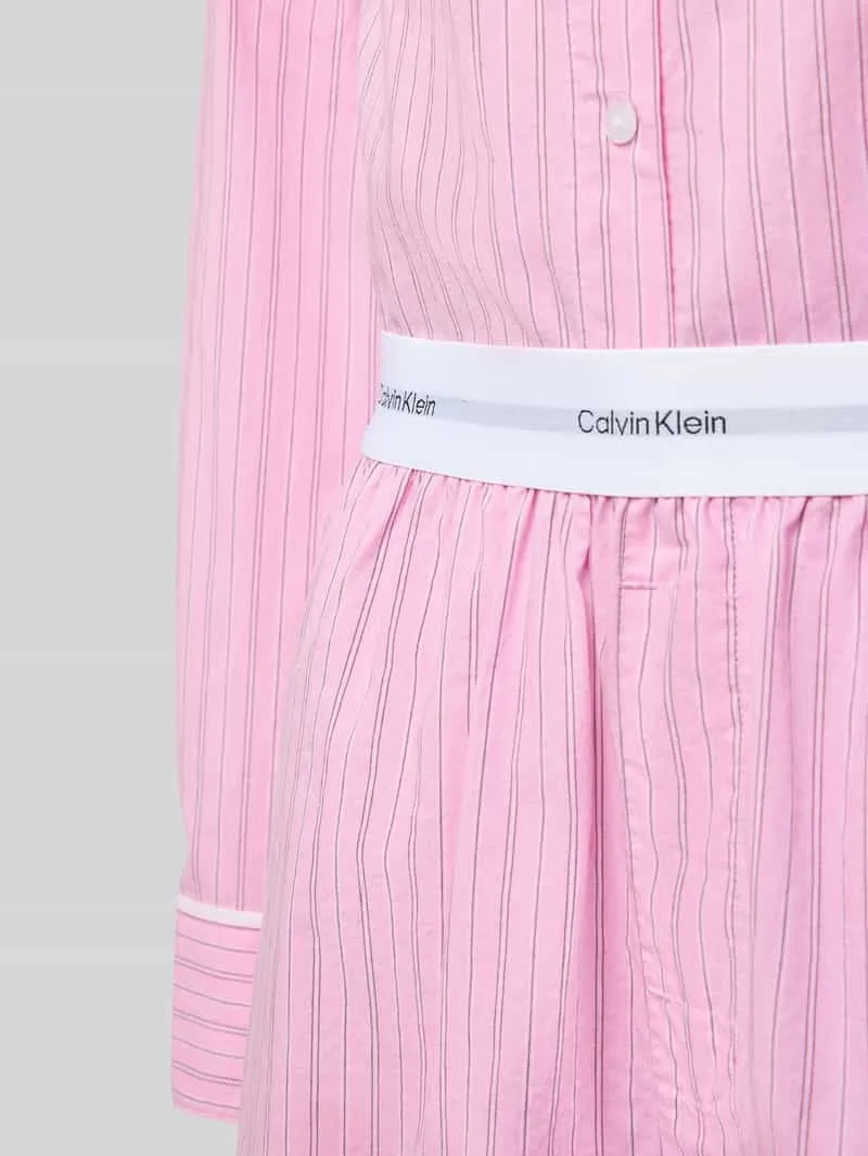 Calvin Klein Pyjama met labelstitching felroze, foto 3