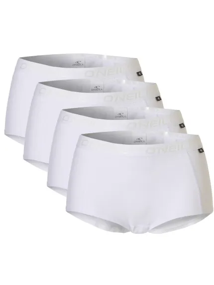 O'Neill Dames boxershorts 4-pack Wit