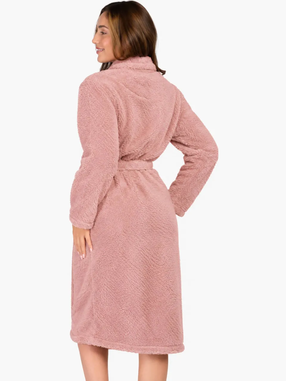 Ten Cate fleece badjas - oudroze, foto 3