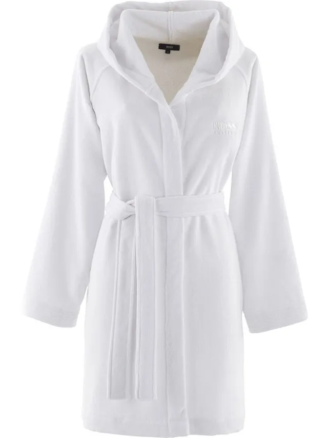 Hugo Boss badjas - Plain - Wit