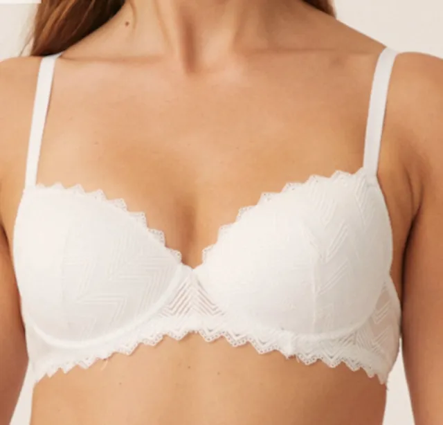 Naturana padded beugel BH maat 95B wit