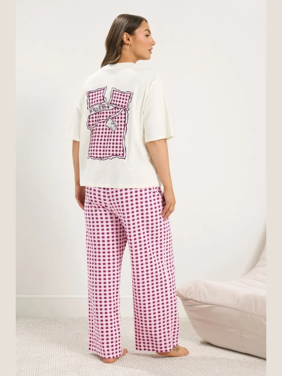 Yours Ivoorwitte 'In Bed By 9Pm' Pyjamaset-56, foto 4