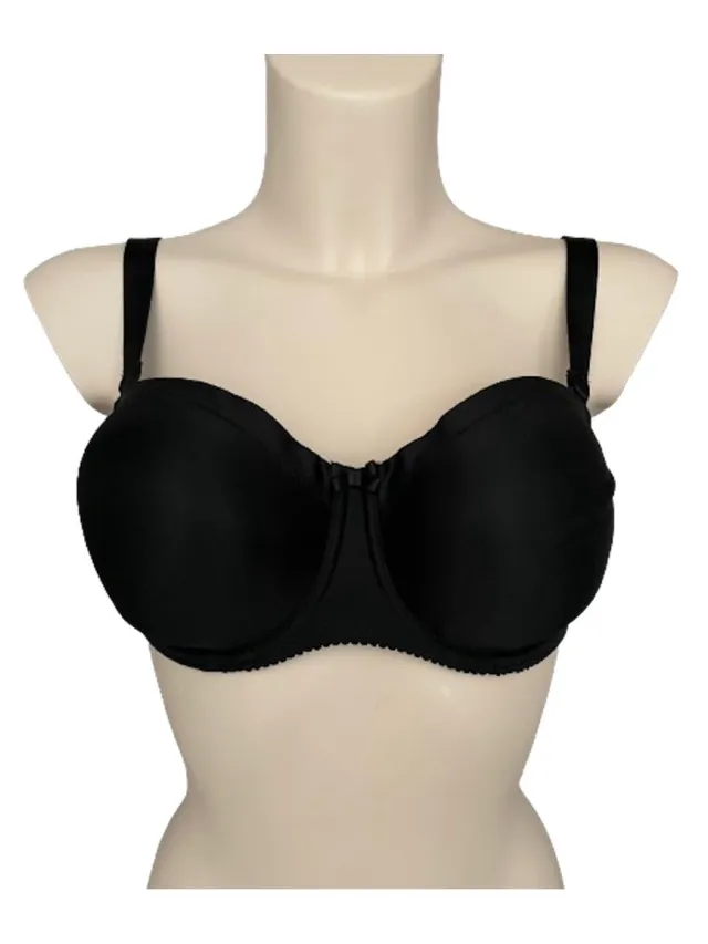 PrimaDonna Satin Strapless Bh 0161331 Zwart - maat EU 75E / FR