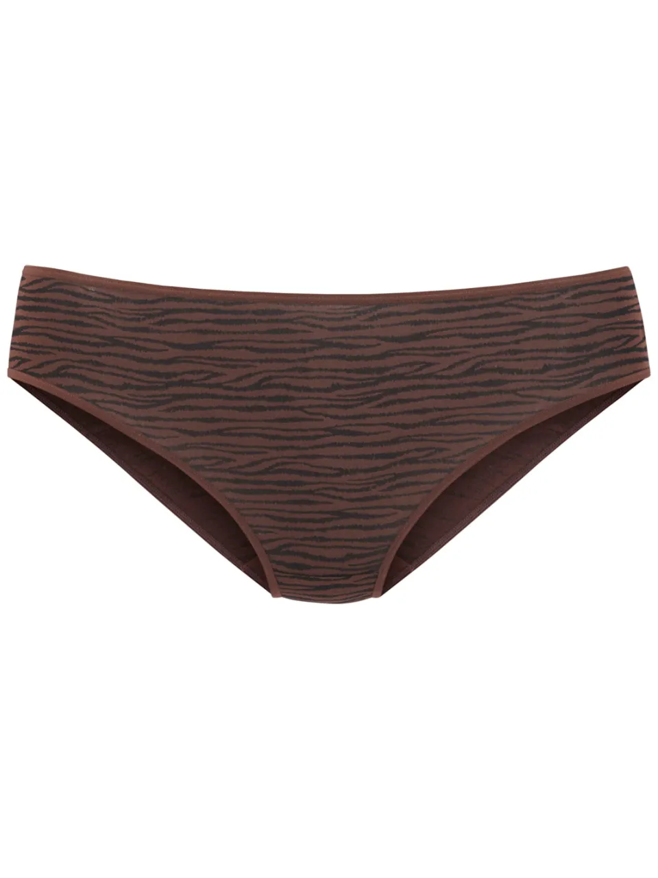 Jazz-pants slip modal bruin zwart, foto 2