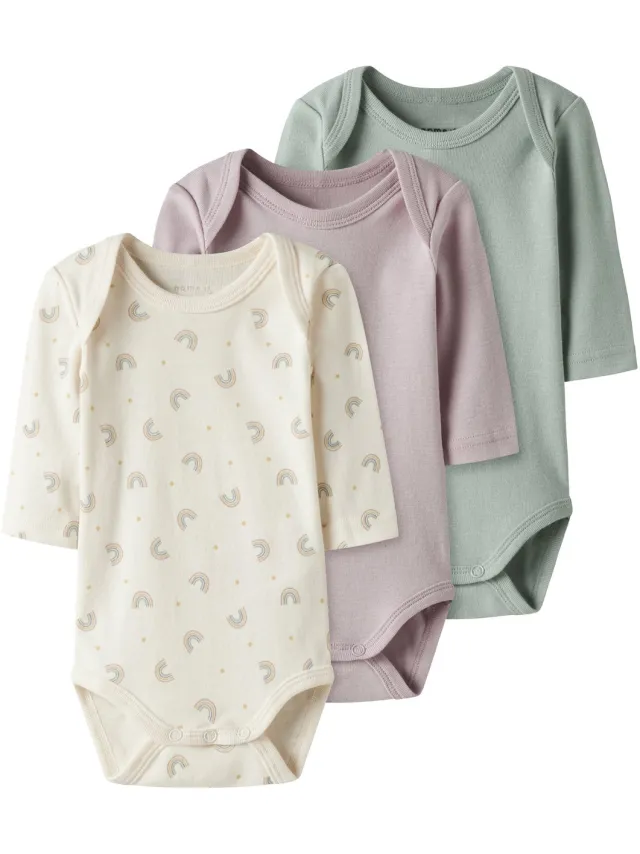 NAME IT Romper 3-pack Jet Stream