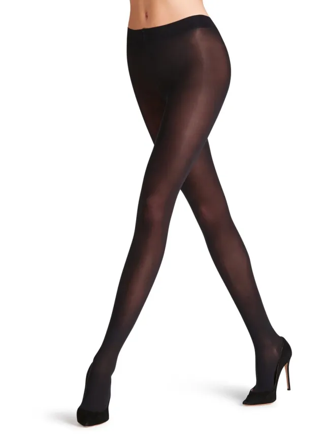 Falke Vitalize met compressie materiaal halfdoorzichtig 40 DEN panty dames zwart