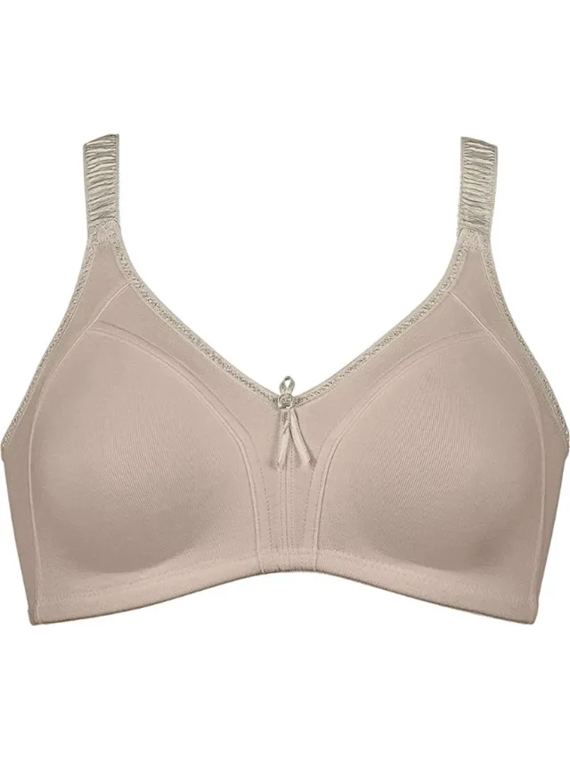 Naturana voorgevormde katoenen soft BH zonder beugels maat 95D beige